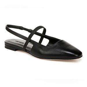 $330 Vince Women's Black leather Slingback Flats Sz 8.5